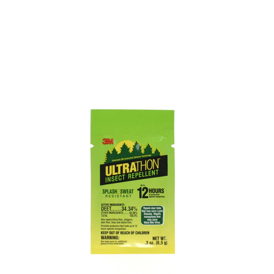 3M Deet 34% Ultrathon Insect and Tick Repellent Lotion - .3 oz. Single Use Packet (one)