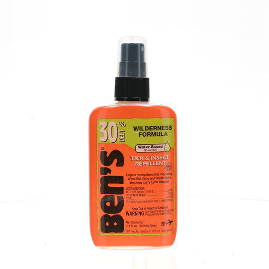 DEALERS ONLY -  Bens Deet 30 Tick & Insect Repellent 3.4 oz. Pump Spray case of 12 minimum