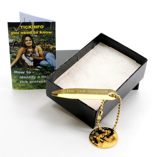 Gold Plated ProTick Remedy in black gift box
