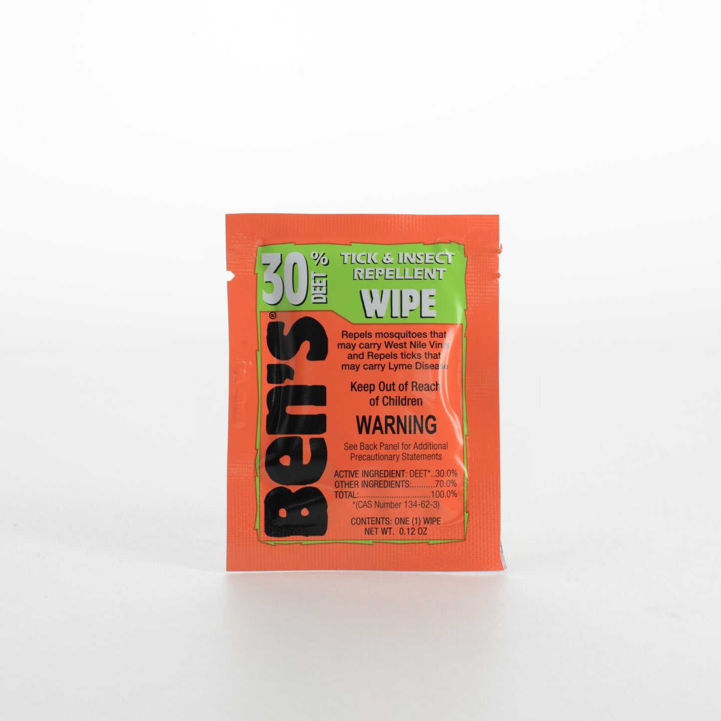 Bens Deet 30 Tick & Insect Repellent Wipes - Single pack of 0ne